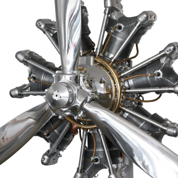 Jacobs R-755A 7 Cylinder Air Cooled Radial Engine with 3 blade prop