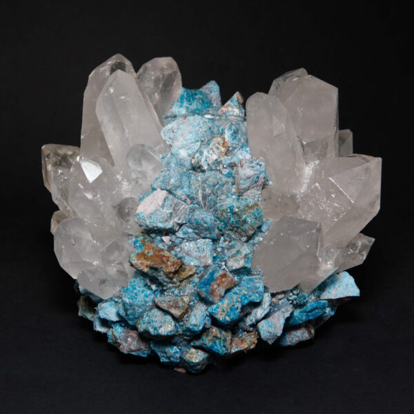 Kathryn McCoy Votive Turquoise and Clear Apatite and Quartz