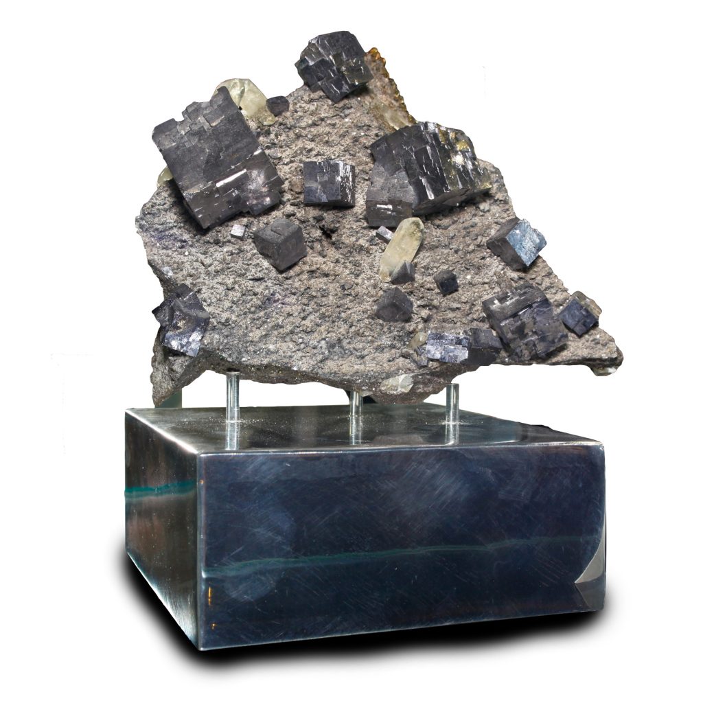 Pyrrhotite & Quartz Crystal Cluster