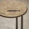 Fossil Stone Drink Table (Round) 170111318t 3