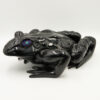 Jet Black Frog with Opal Eyes 2