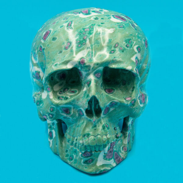 Ruby and Zoisite Green Skull